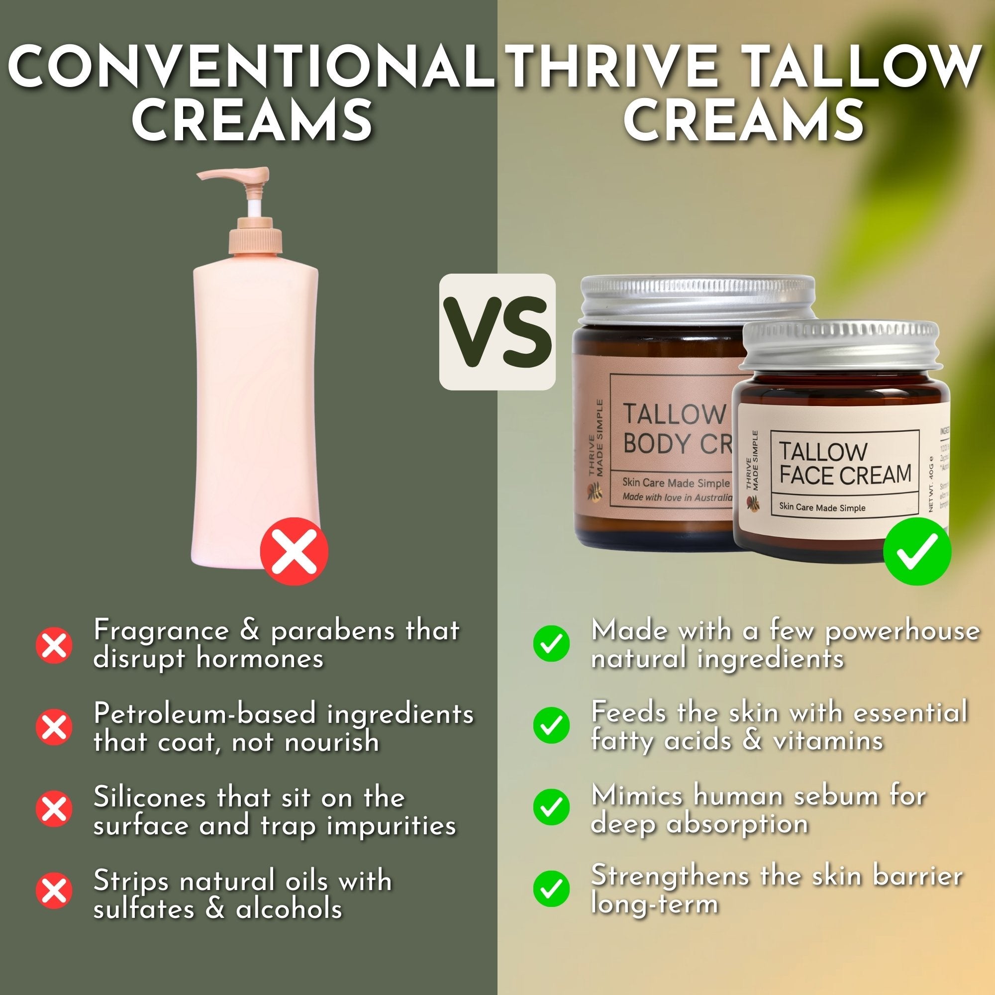 Grass-Fed Tallow Face Cream