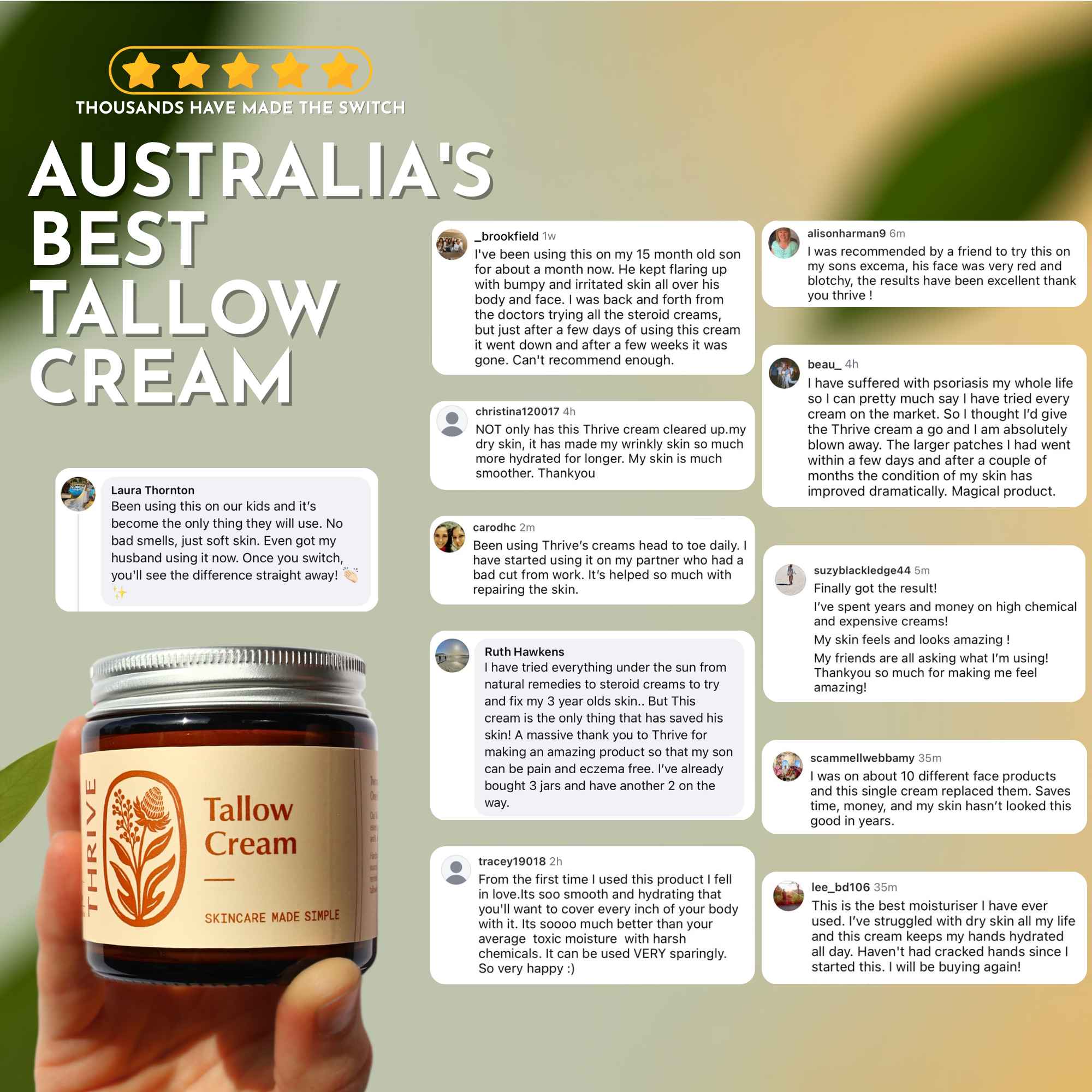 Grass-Fed Tallow Cream