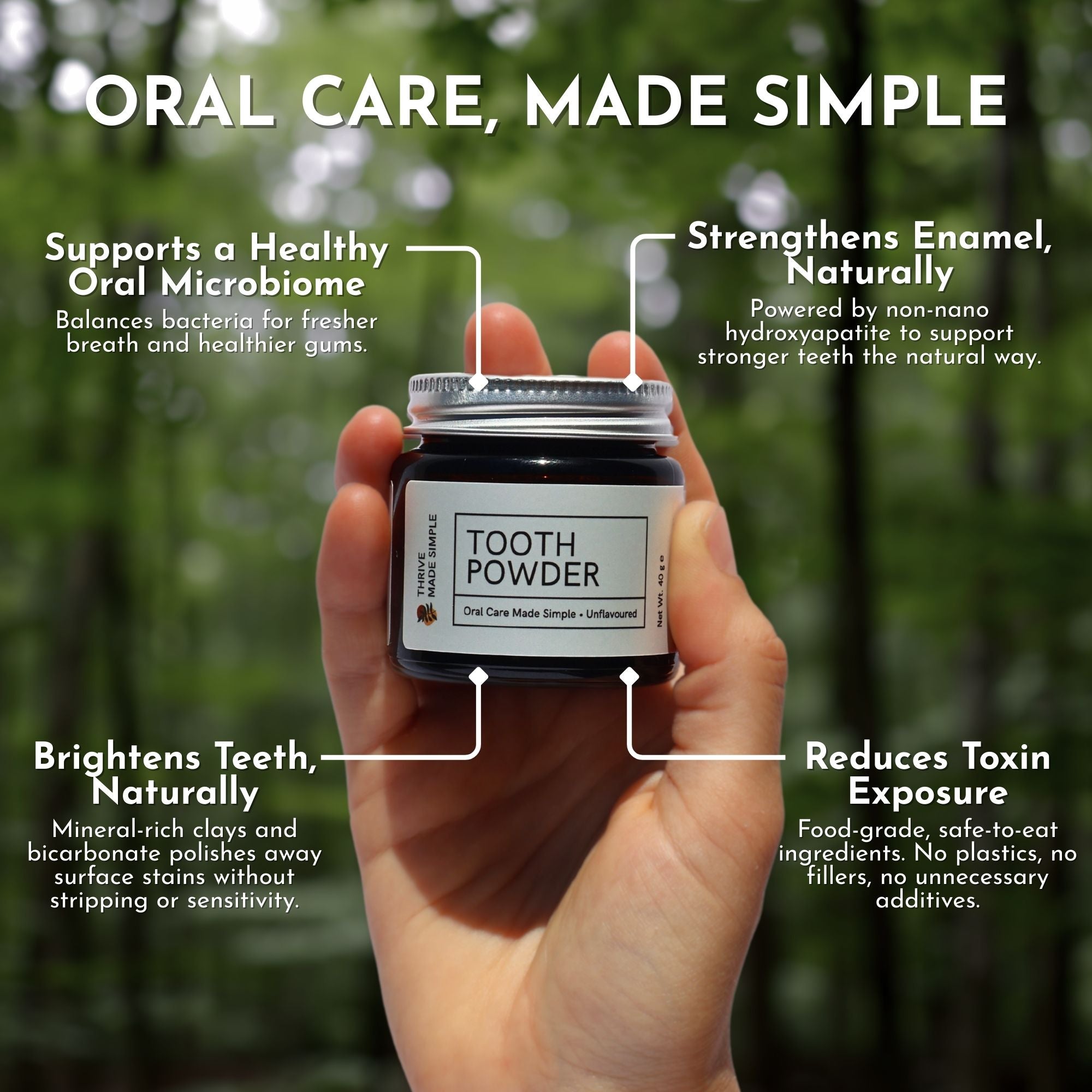 Unflavoured Hydroxyapatite Tooth Powder