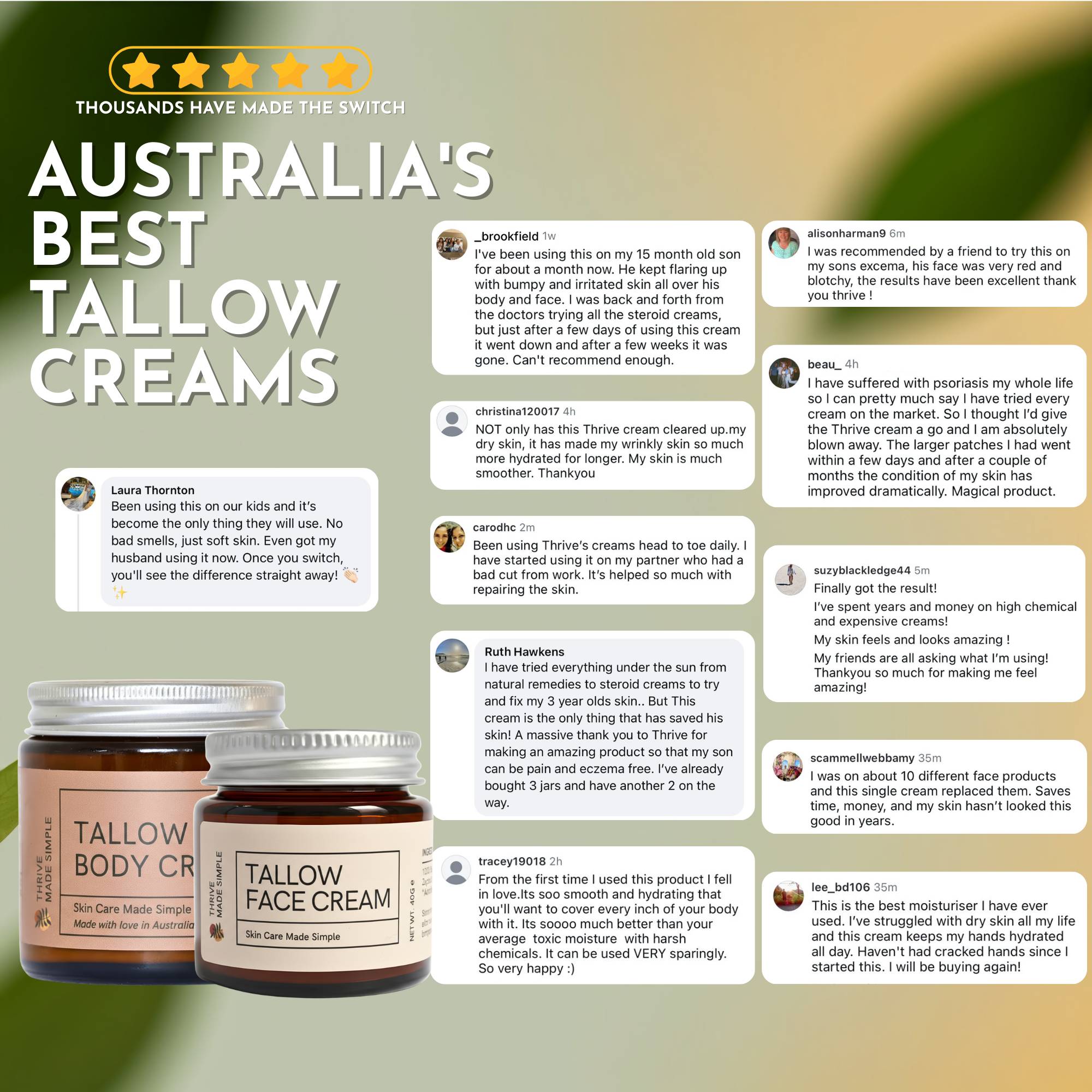 Grass-Fed Tallow Face Cream