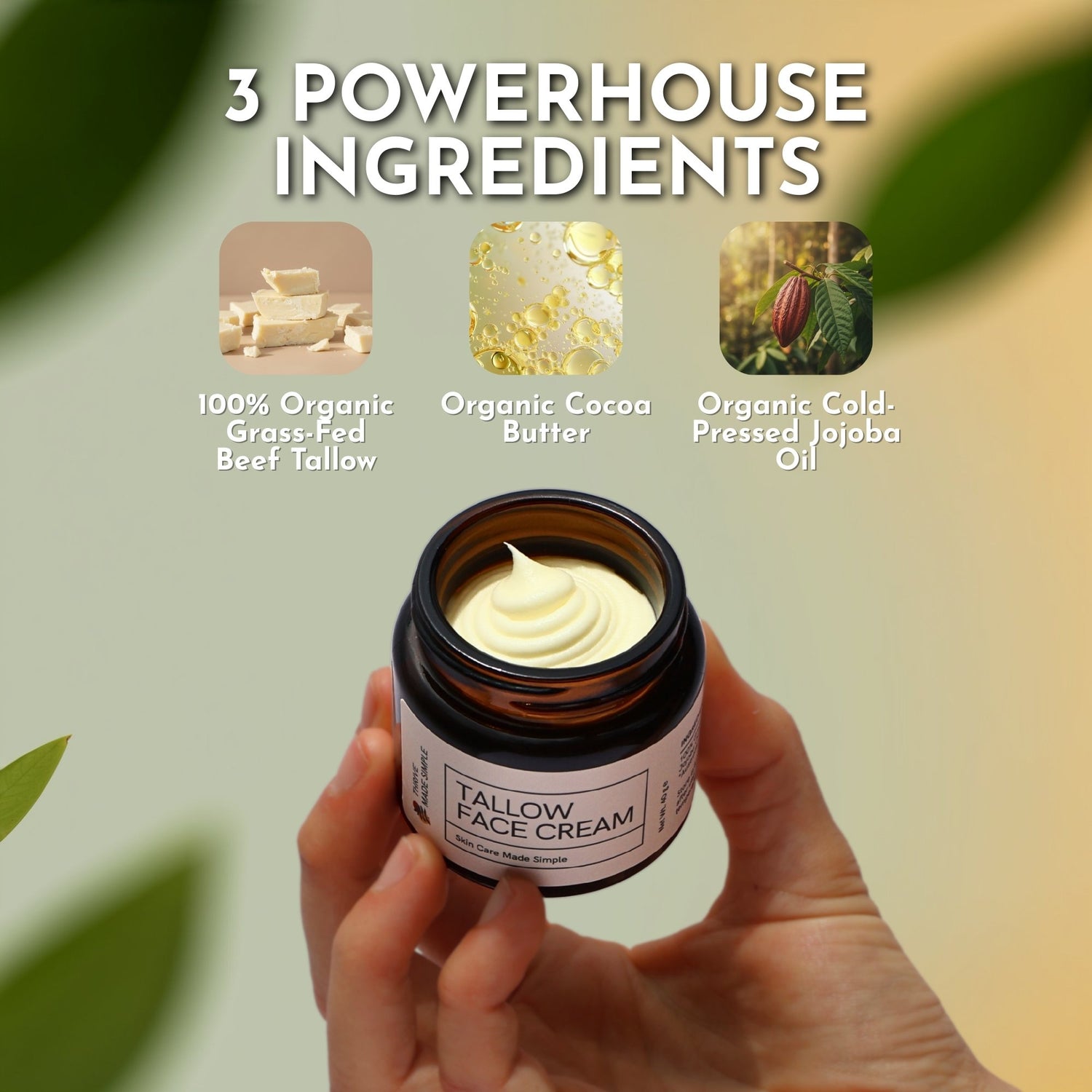 Grass-Fed Tallow Face Cream