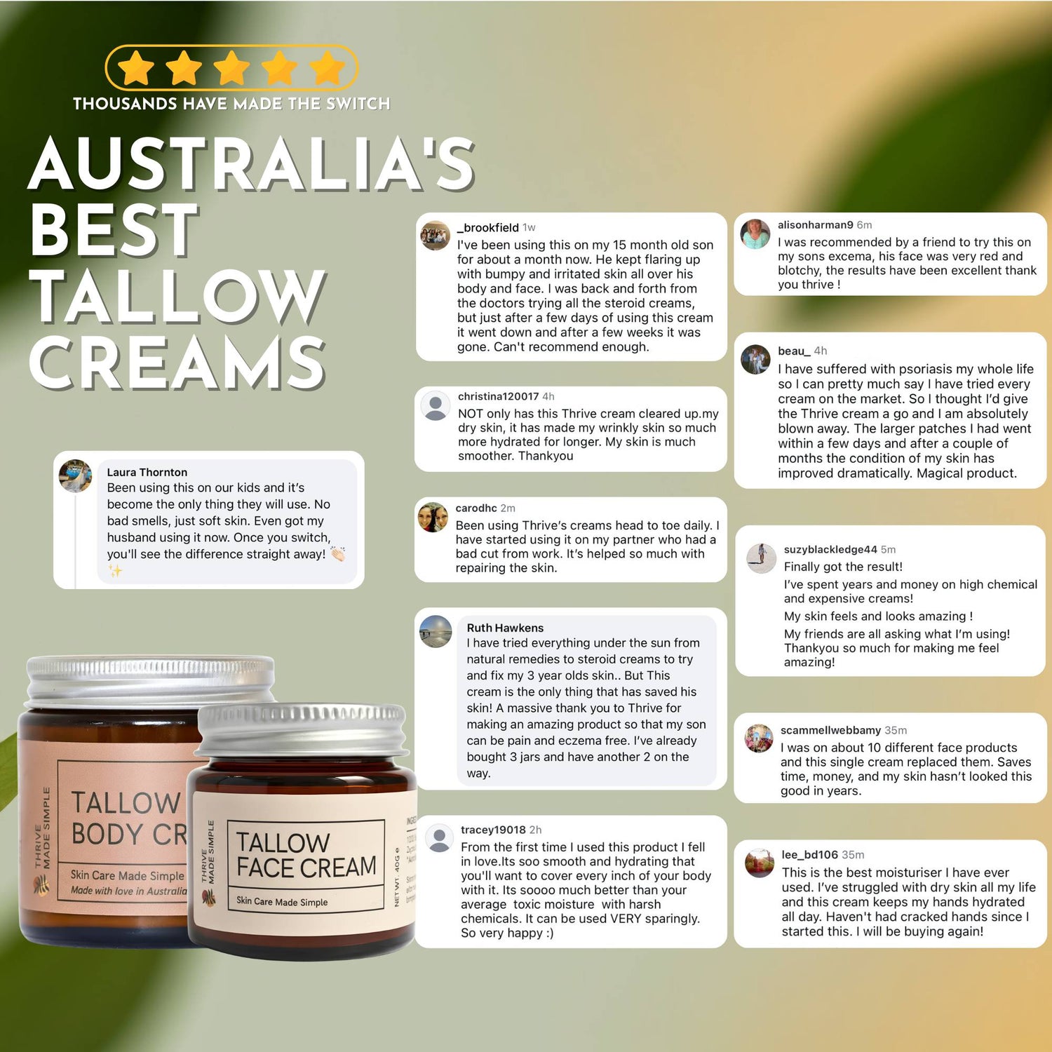 Grass-Fed Tallow Body Moisturiser